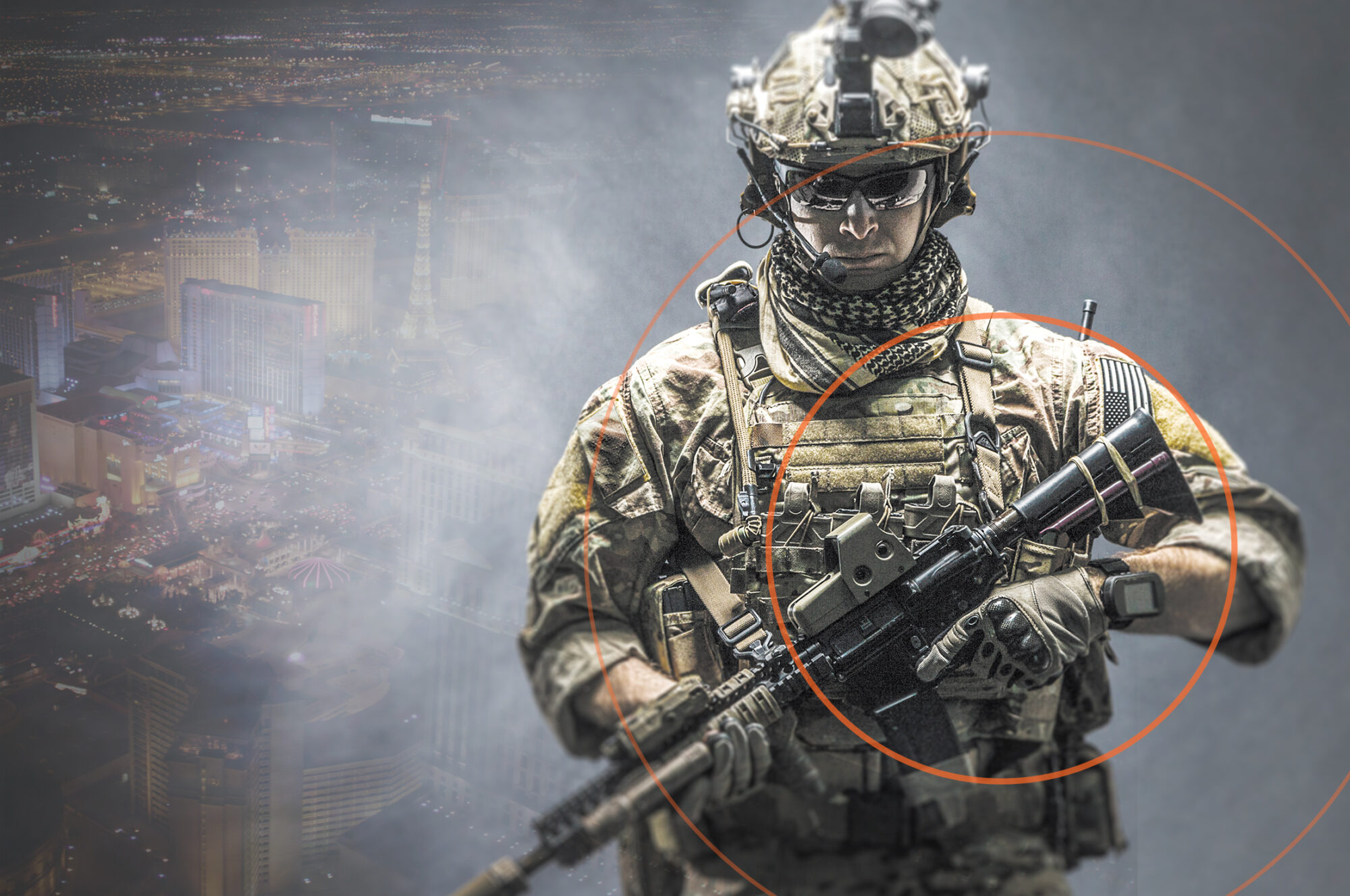 man holding a firearm