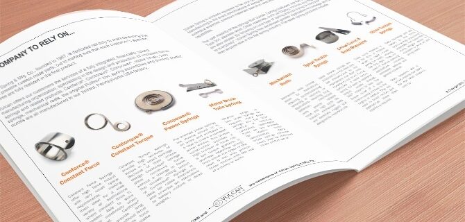 designing constant force springs catalog