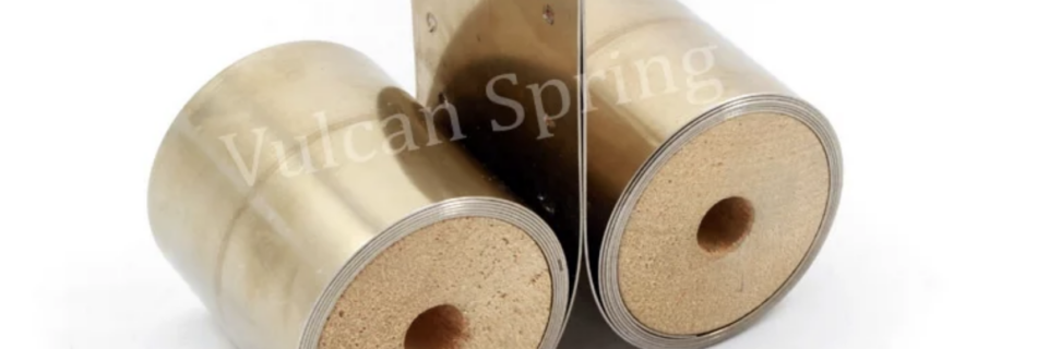 mounting a constant force spring on a spool